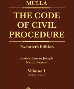 Lexis Nexis's The Code of Civil Procedure by Dinshah Fardunji Mulla
