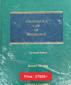 Sweet & Maxwell's Law of Insurance by Robert M Merkin - 13th South Asian Reprint 2024