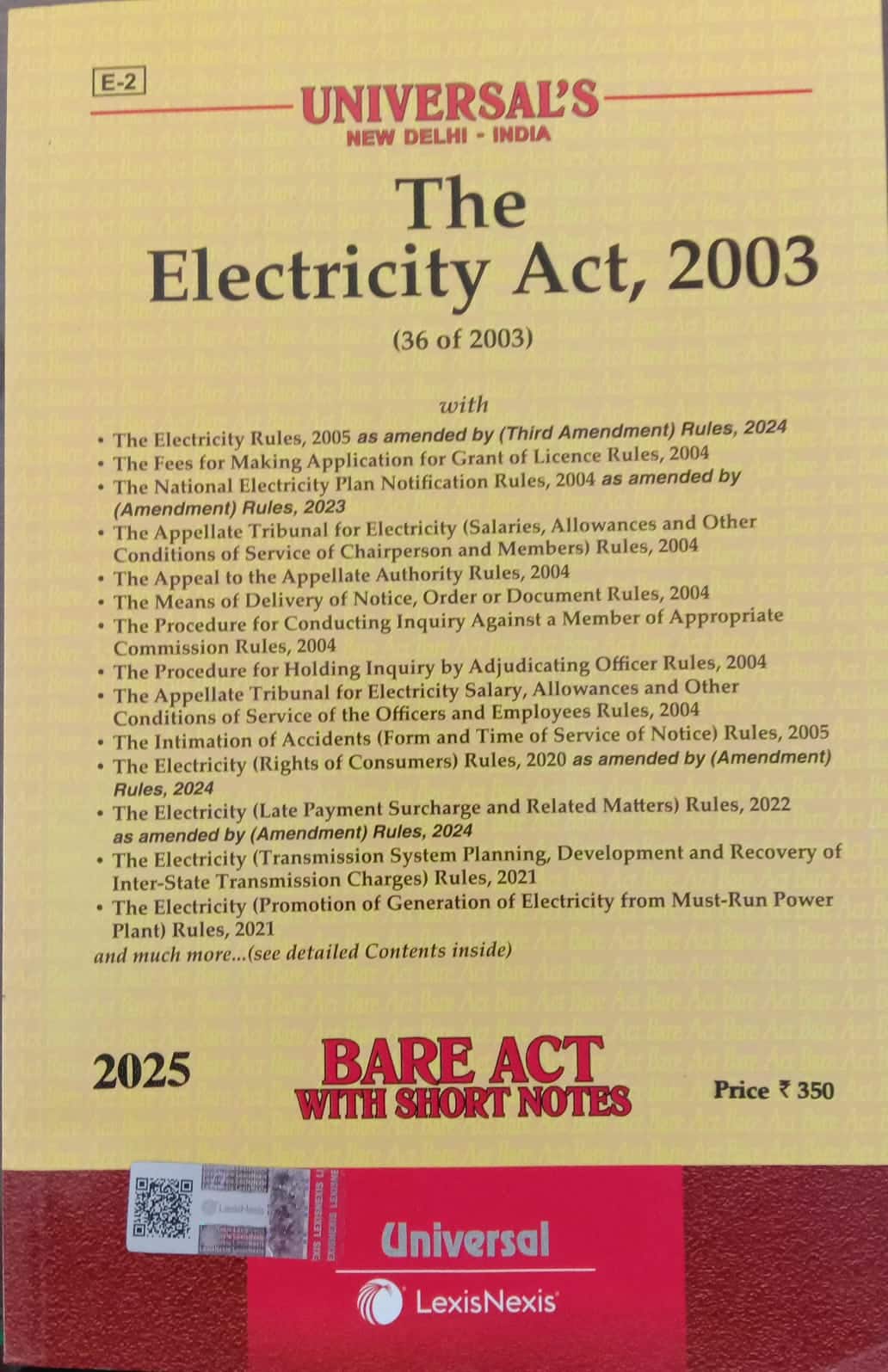The Electricity Act, 2003 (Bare Act)