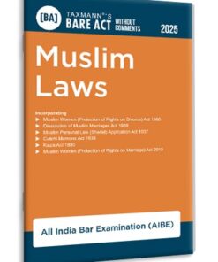 Taxmann's Muslim Laws – Bare Act without Comments | AIBE - Edition 2025