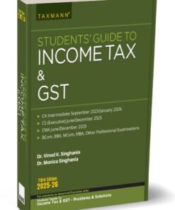 Taxmann's Students Guide to Income Tax by V.K. Singhania for Jan 2026